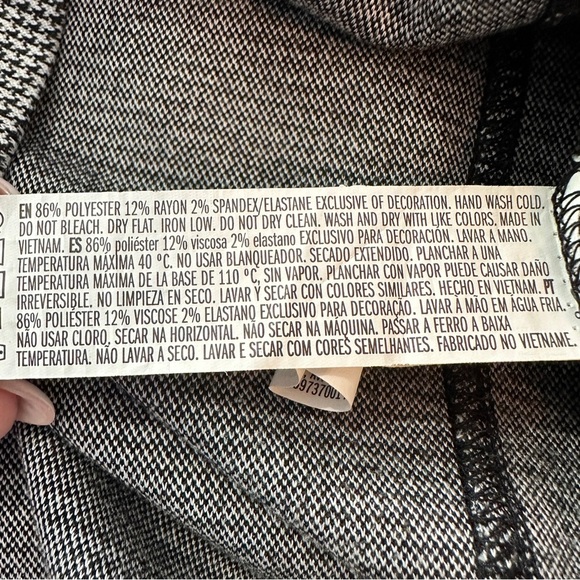 Forever 21 Houndstooth Zip-Front Mini Dress Size M Corporate Siren Collegiate - Picture 13 of 16